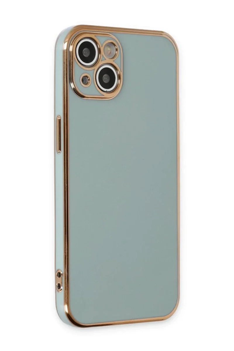 Apple iPhone 15 Kılıf Volet Silikon - Açık Yeşil görsel 3