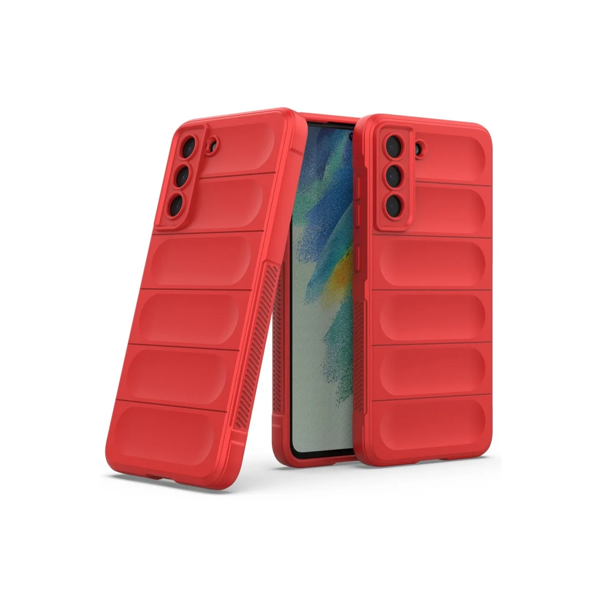 Samsung Galaxy S22 Plus Kılıf Optimum Silikon - Kırmızı görsel 2