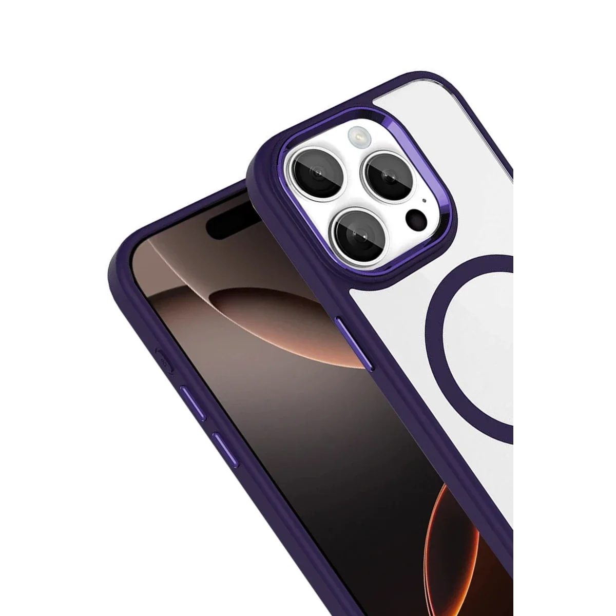Joko Apple iPhone 15 Pro Max Terea Magsafe Kapak - Derin Mor görsel 2