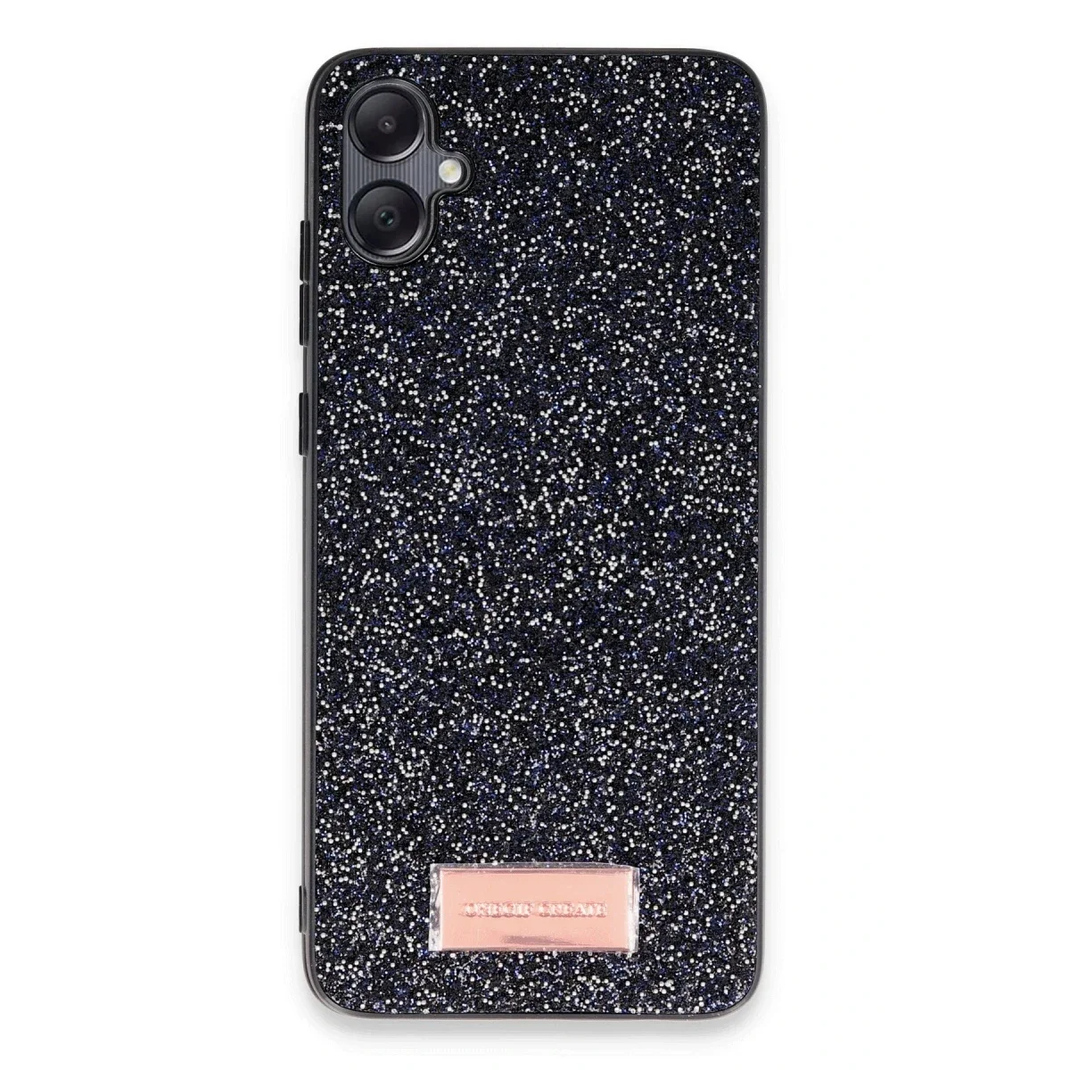 Onegif Samsung Galaxy A05 Bright Simli Kapak - Siyah