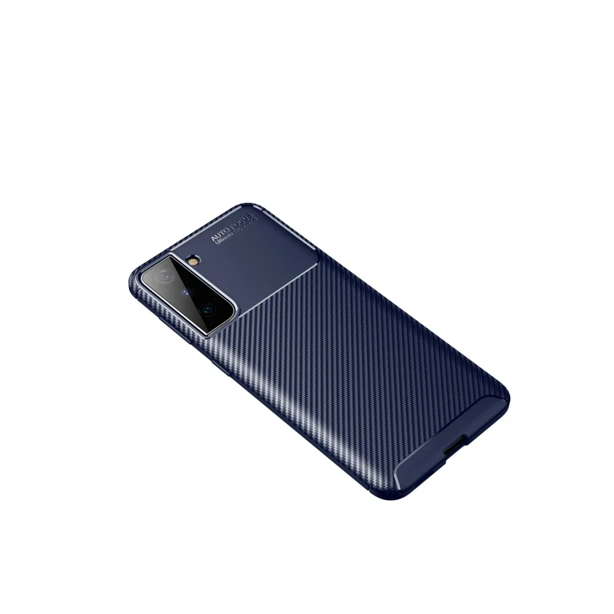 Samsung Galaxy S21 Plus Kılıf Auto Focus Karbon Kapak - Lacivert görsel 2