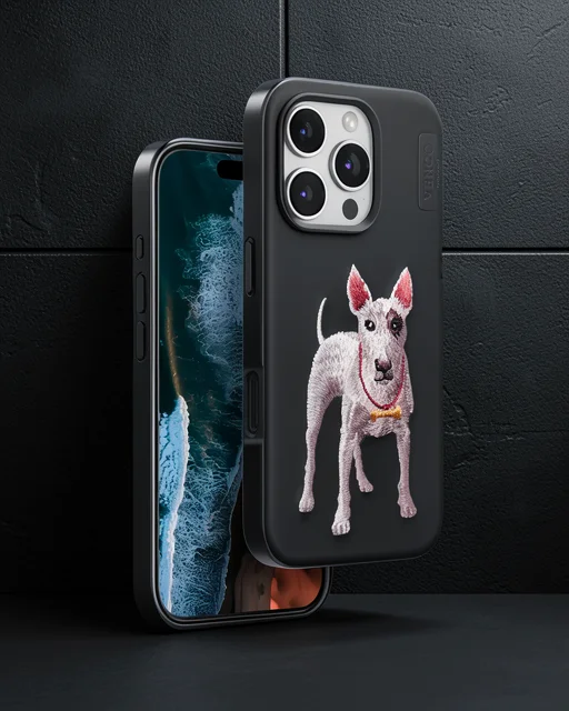 Venco Apple İphone 16 Pro Max Perma Desenli Kapak - Siyah
