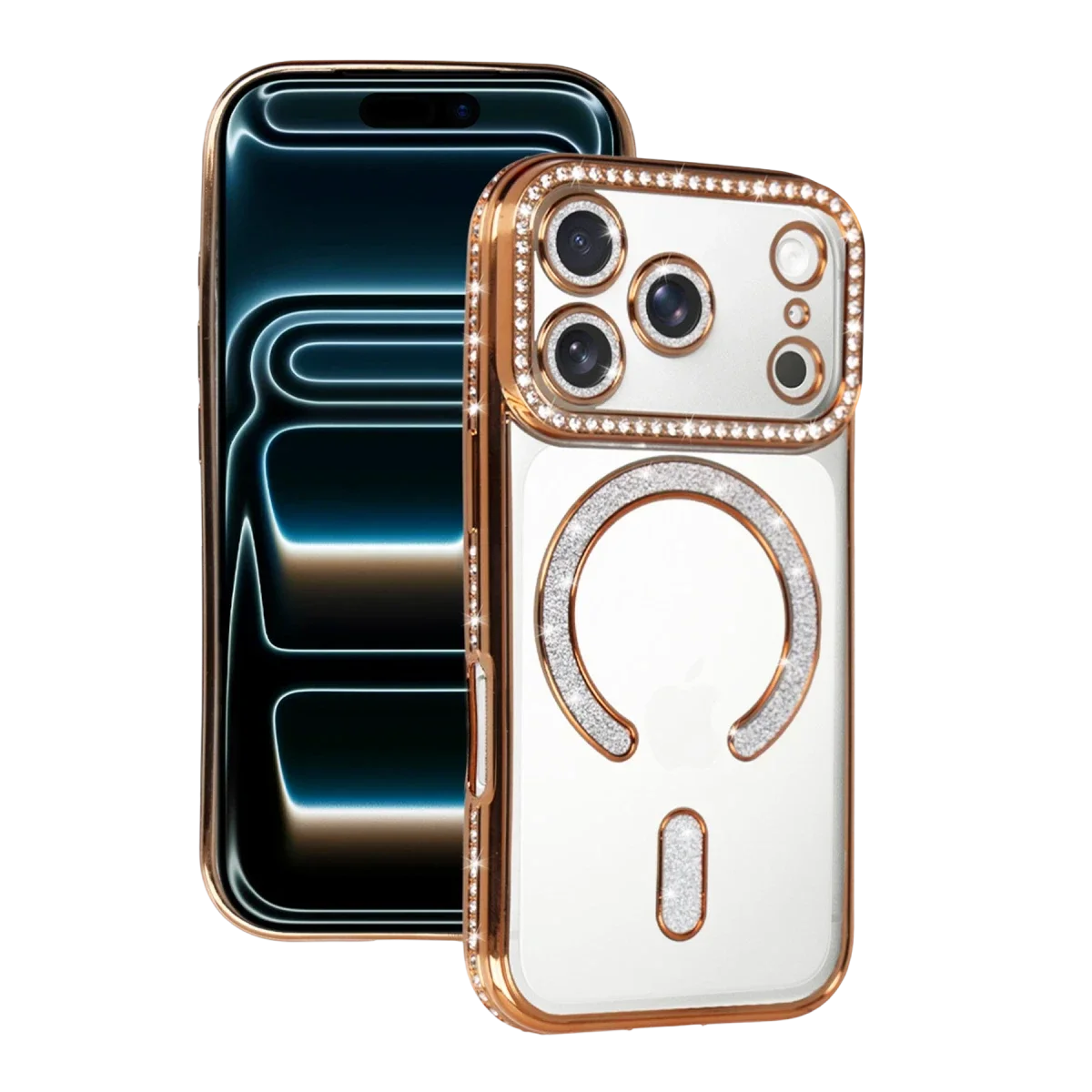 Apple iPhone 17 Pro Max Joke Simli Magneticsafe Kılıf - Turuncu