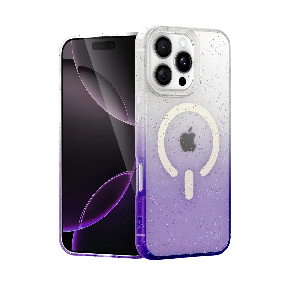 Apple iPhone 16 Pro Pummel Shiny Magsafe Kapak - Mor