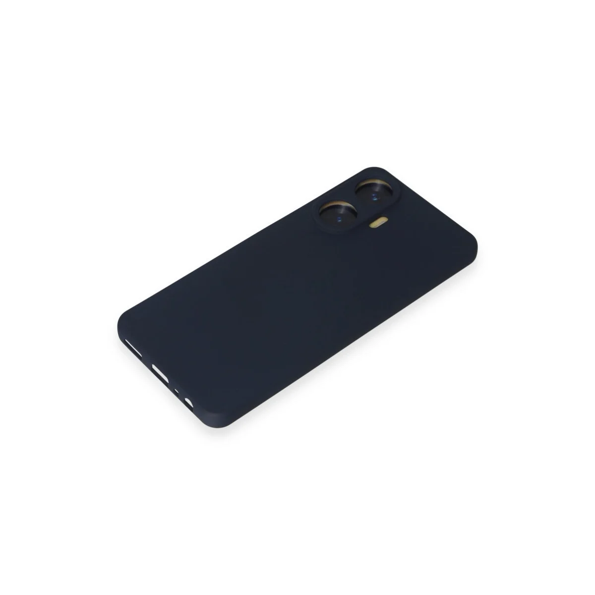 Realme C55 Kılıf Nano İçi Kadife Silikon - Lacivert görsel 4