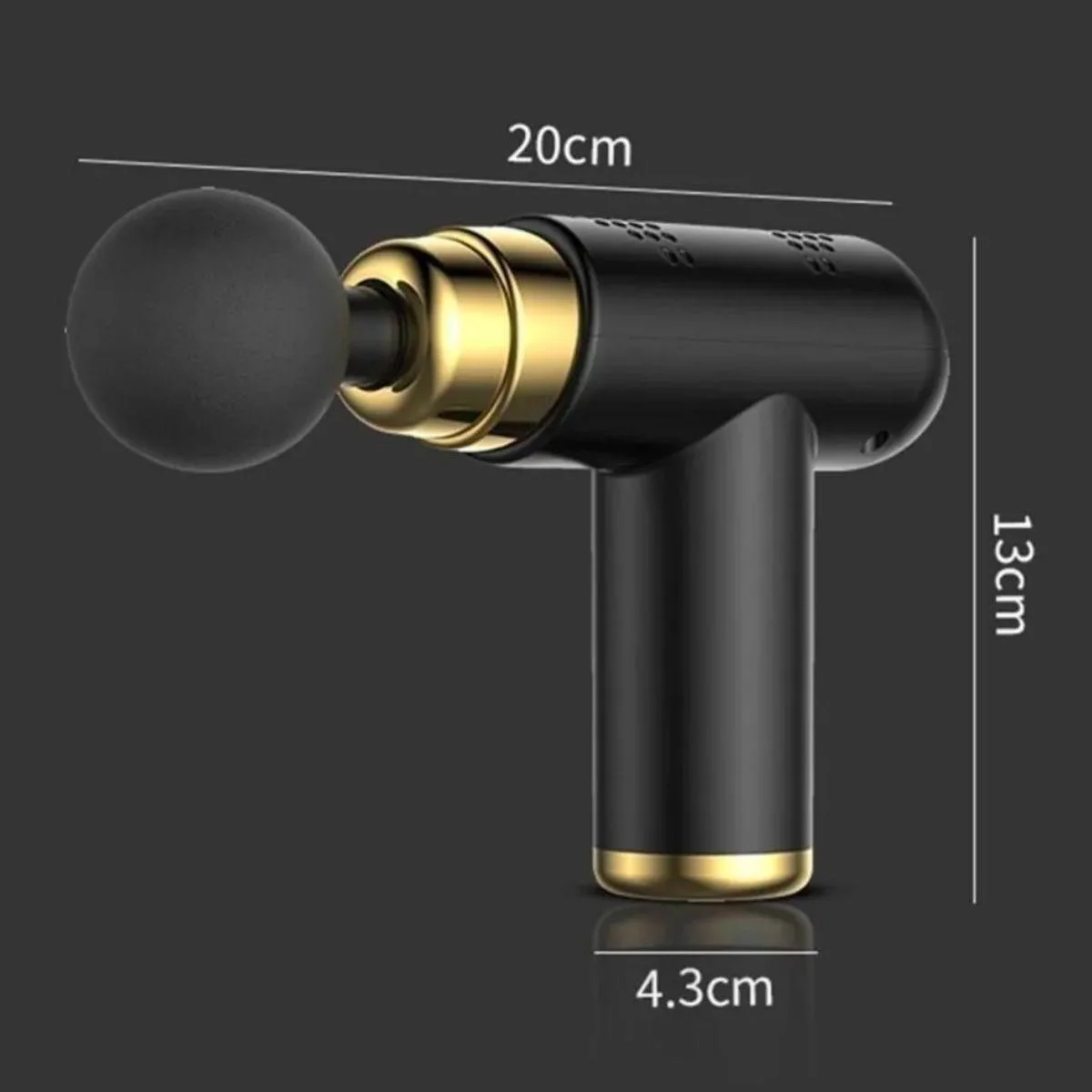 4 Başlıklı USB Şarj Olabilen Masaj Tabancası görsel 3