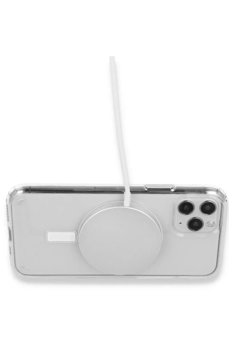 Apple iPhone 16 Pro Max Kılıf Pc Real Magsafe Kapak - Şeffaf görsel 3