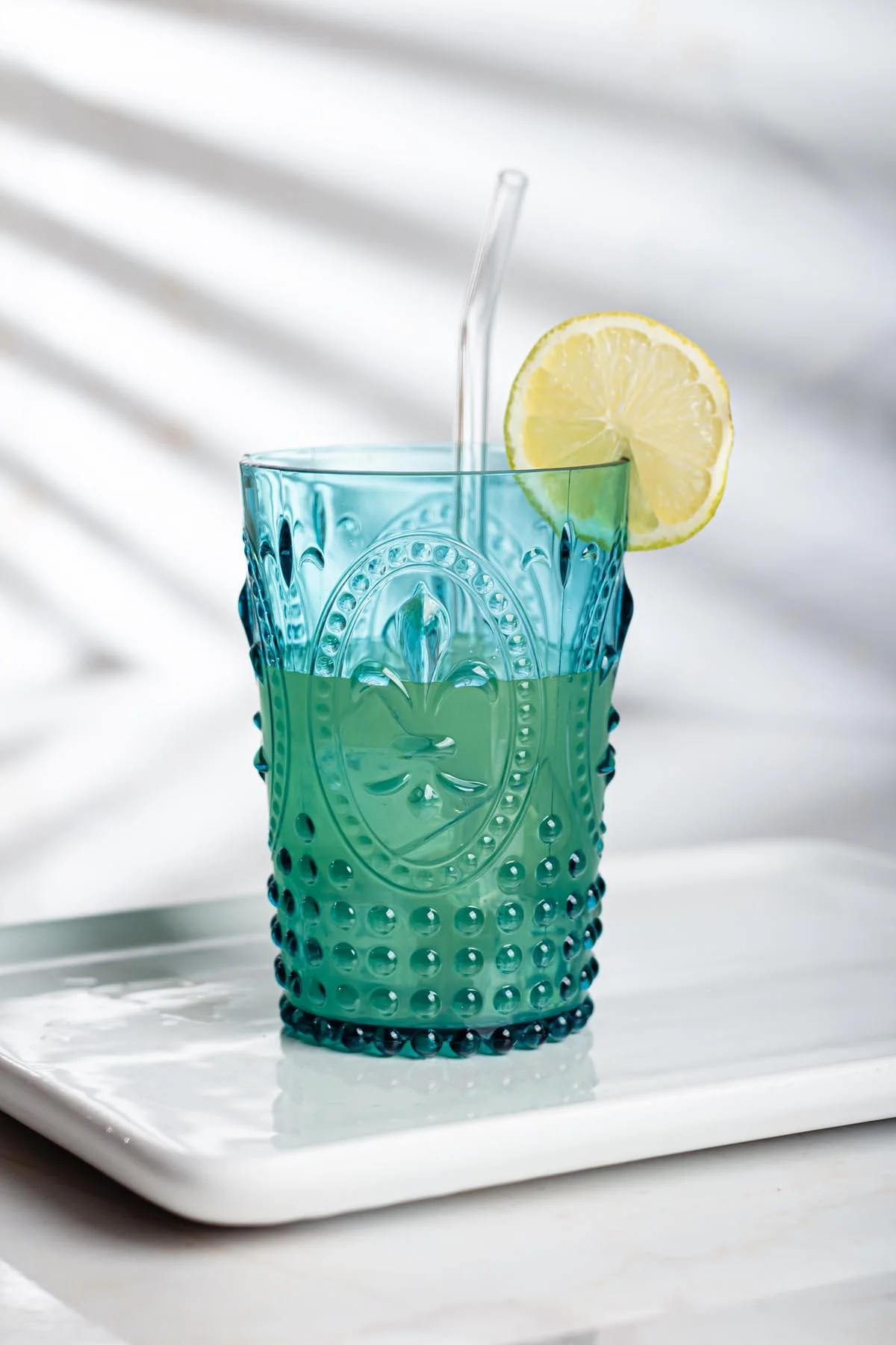 Akrilik Aquamarin 6'lı Kısa Bardak & Su Meşrubat Kahve Yanı Bardağı 400 ml ( Cam Değildir ) görsel 3