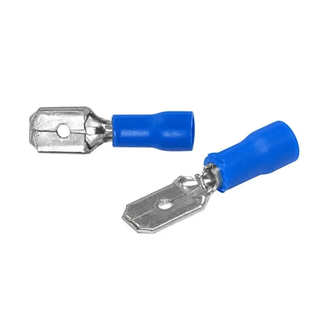 PM-39061 1,5-2,5mm2 Kesit 22x6x6mm Soket Mavi İzoleli Kablo Pabucu (100’lü Paket) görsel 5