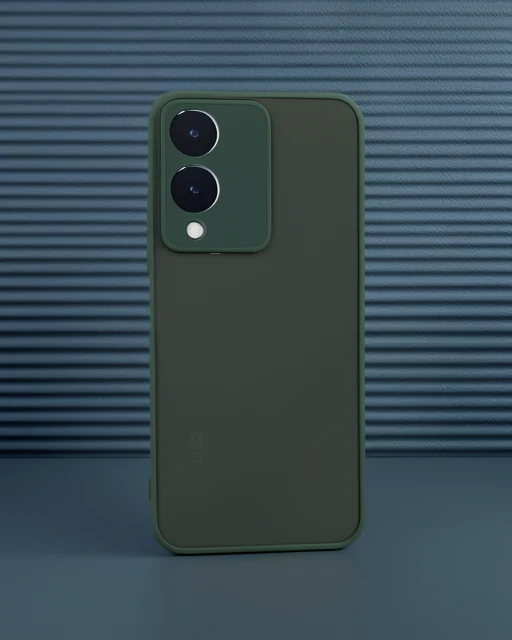 Vivo Y17s Kılıf Montreal Silikon Kapak - Yeşil