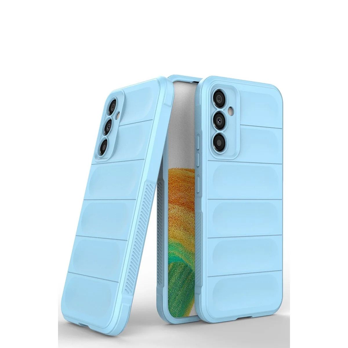 Samsung Galaxy A15 4g Kılıf Optimum Silikon - Sky Blue görsel 4