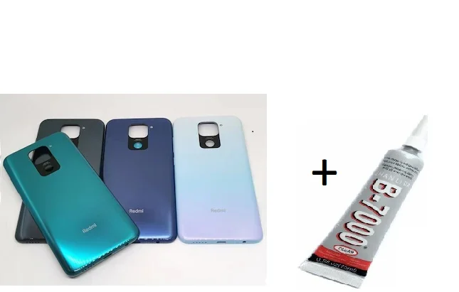 REDMİ NOTE 9 Arka Batarya Pil Kapağı SİYAH (B7000 görsel 2