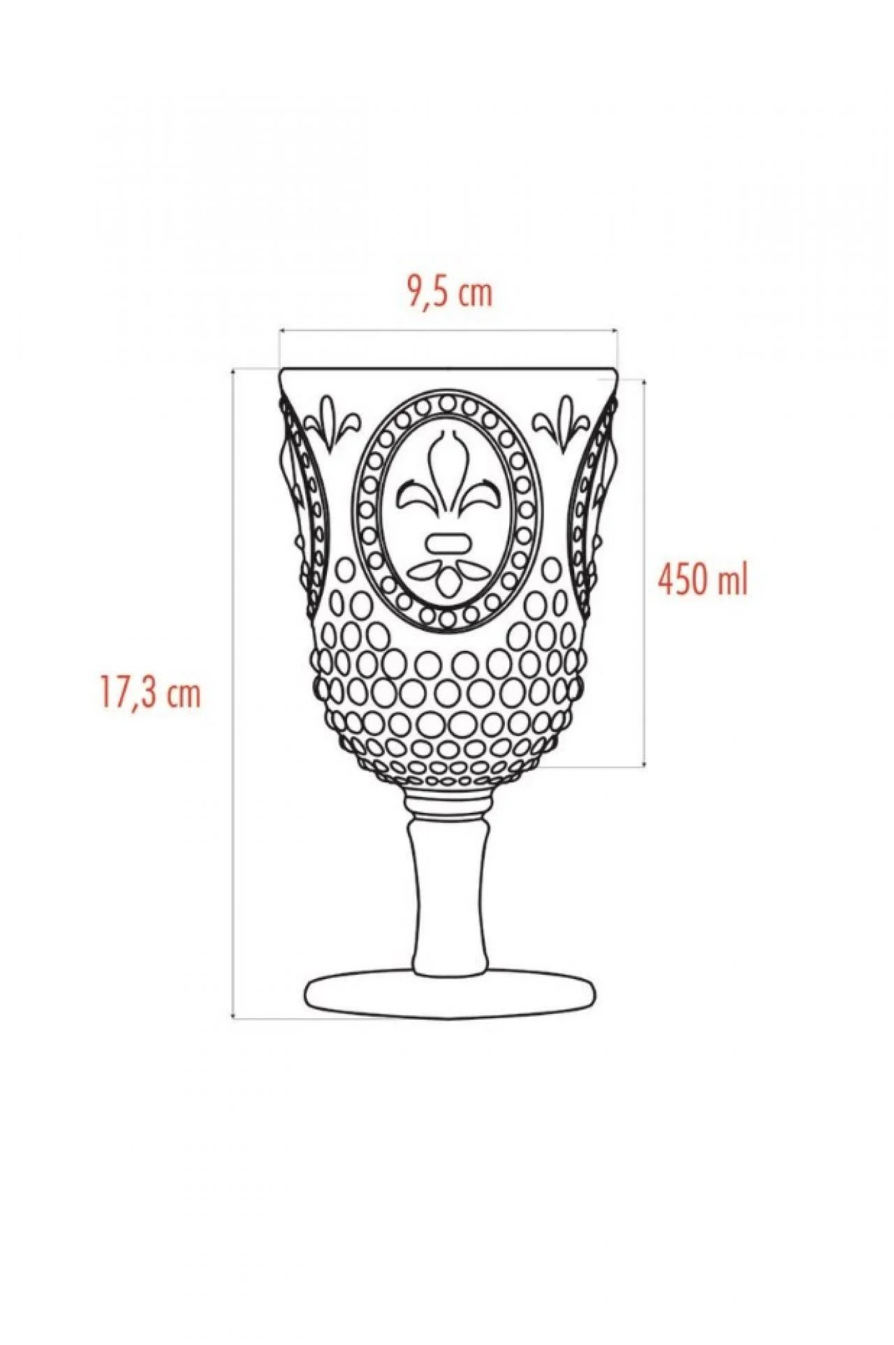 Akrilik Aquamarin 6'lı Kadeh & Su Meşrubat Kahve Yanı Bardağı 450 ml ( Cam Değildir ) görsel 5