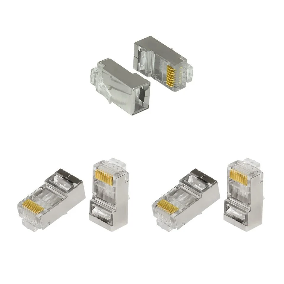 FNW-RJ4522N RJ45 Ftp CAT6 Konnektor Metal 100LÜ Paket görsel 3