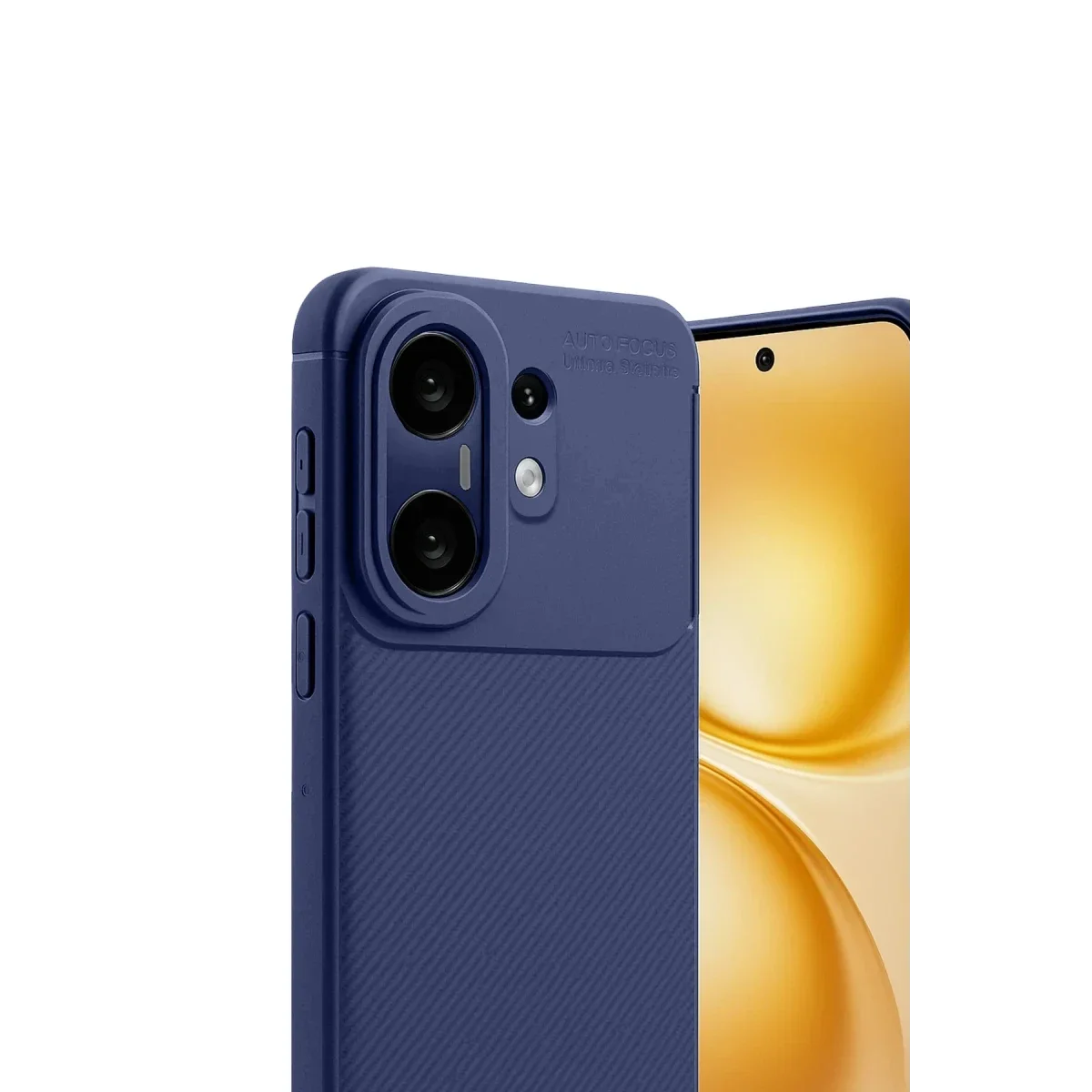 Vivo X200 FE Auto Focus Karbon Kapak - Lacivert görsel 3