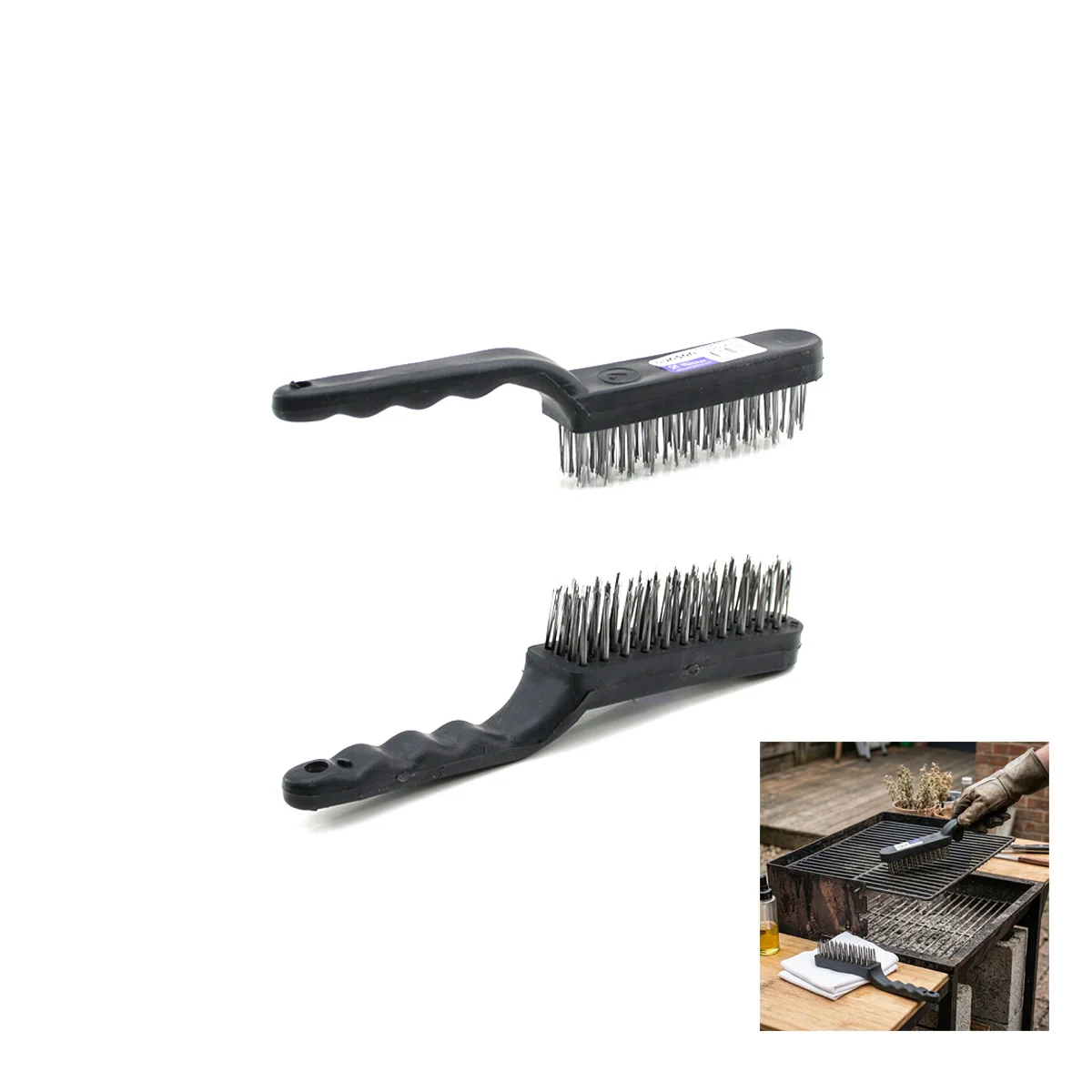 Metal Tel Fırça Plastik Saplı