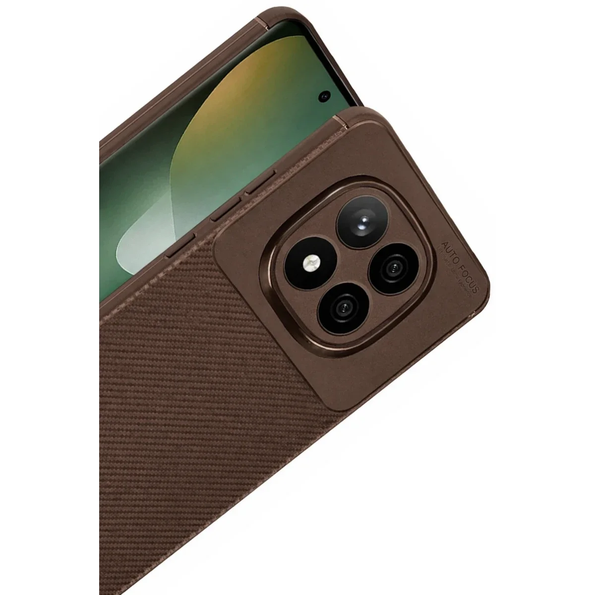 Xiaomi Redmi Note 15 Pro 5G Auto Focus Karbon Kapak - Kahverengi görsel 4