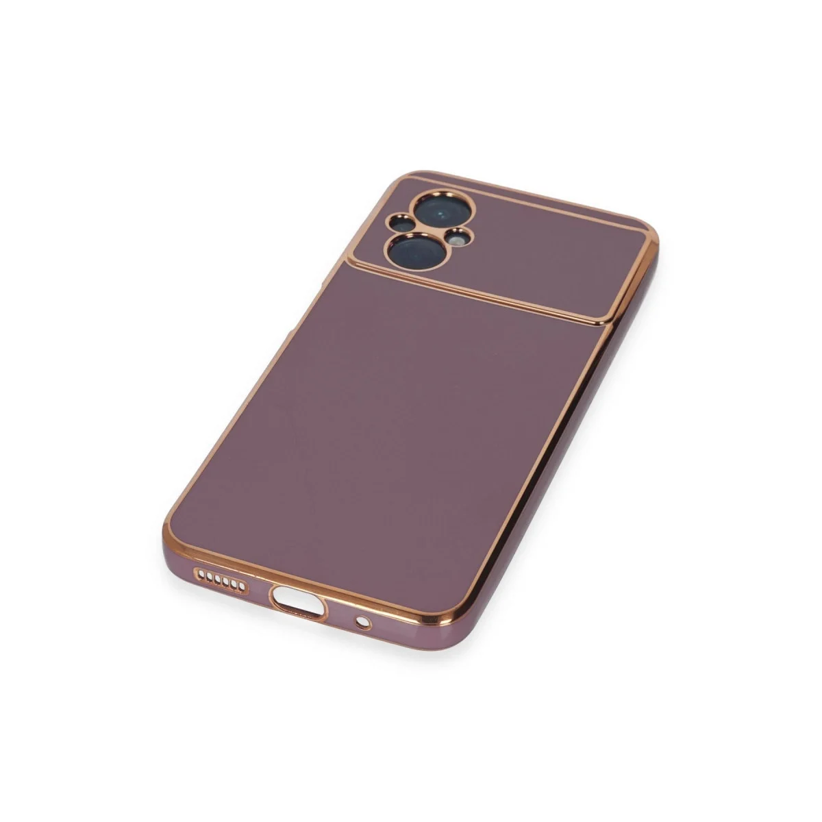 Xiaomi Poco M5 Kılıf Volet Silikon - Mor görsel 5