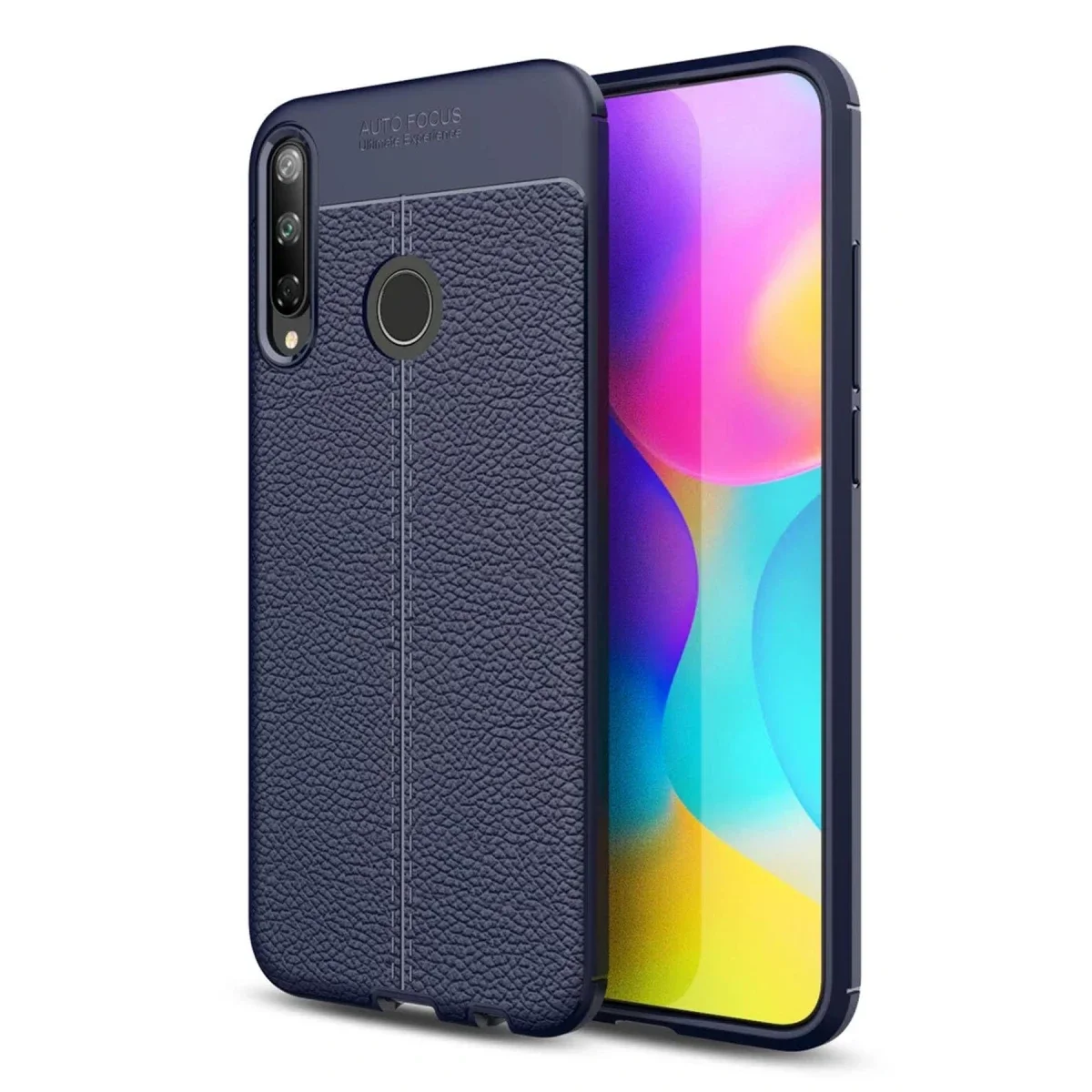 Huawei P40 Lite E Kılıf Auto Focus Kapak - Lacivert görsel 3