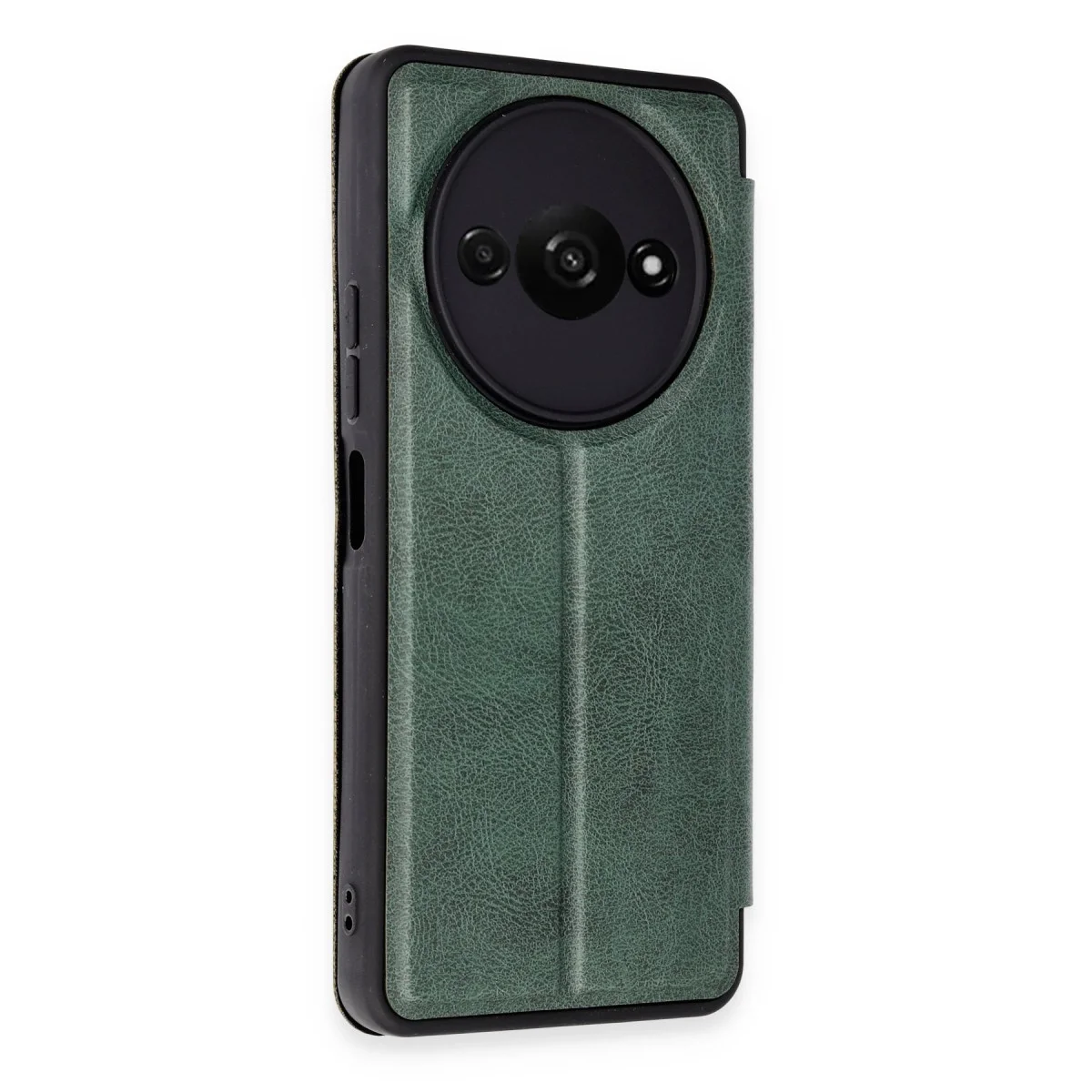Xiaomi Redmi A3 4g Kılıf Flip Cover - Koyu Yeşil görsel 2
