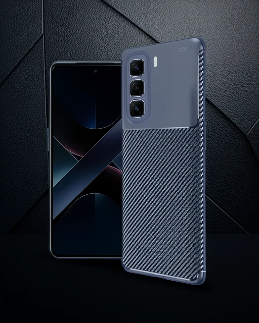İnfinix Hot 50 Pro Plus 4g Auto Focus Karbon Kapak - Lacivert