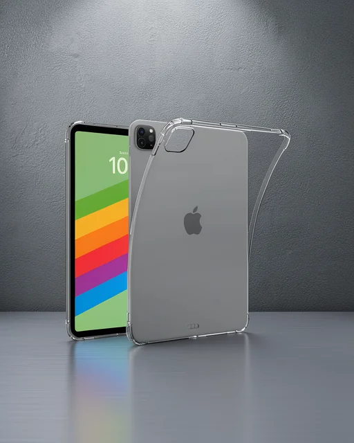 Apple İpad Pro 13 (2024) Kılıf Anti Shock Tablet Silikon - Şeffaf