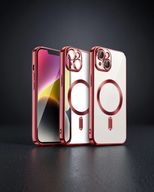 Apple İphone 15 Kılıf Kross Magneticsafe Kapak - Kırmızı