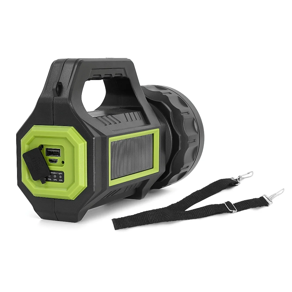 PS-385 Şarjlı Spot Fener 30W COB LED Solar Powerbank Özellikli görsel 4