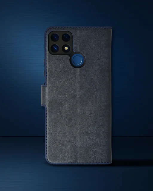 Realme C25 Kılıf Trend S Plus Kapaklı Kılıf - Lacivert
