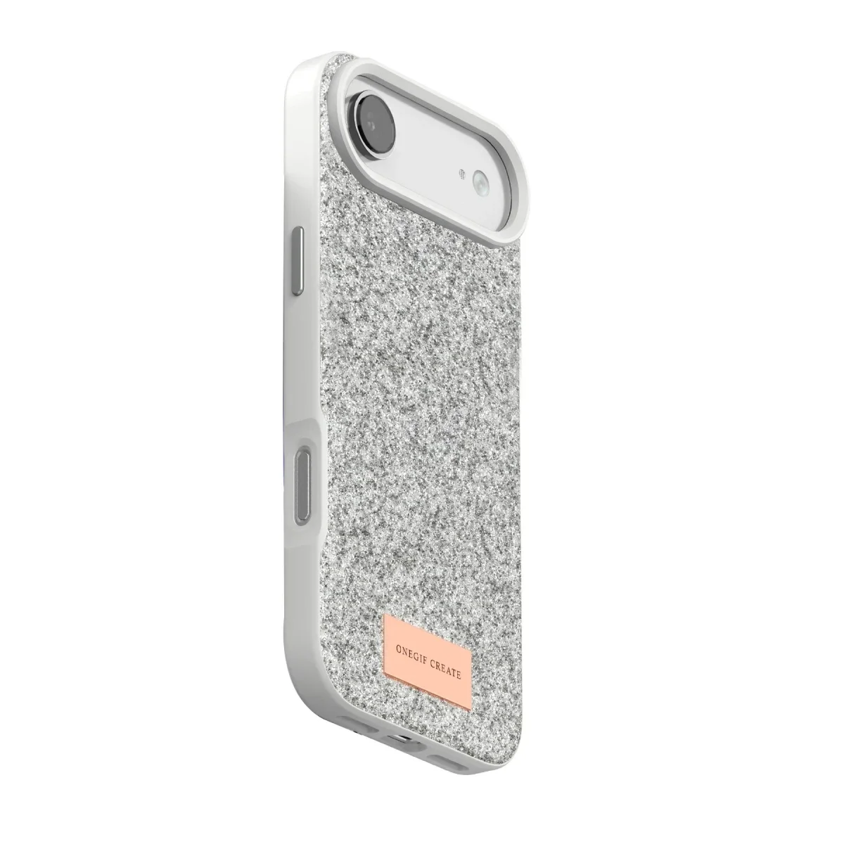 Onegif Apple iPhone 17 Air Bright Simli Kapak - Beyaz görsel 3