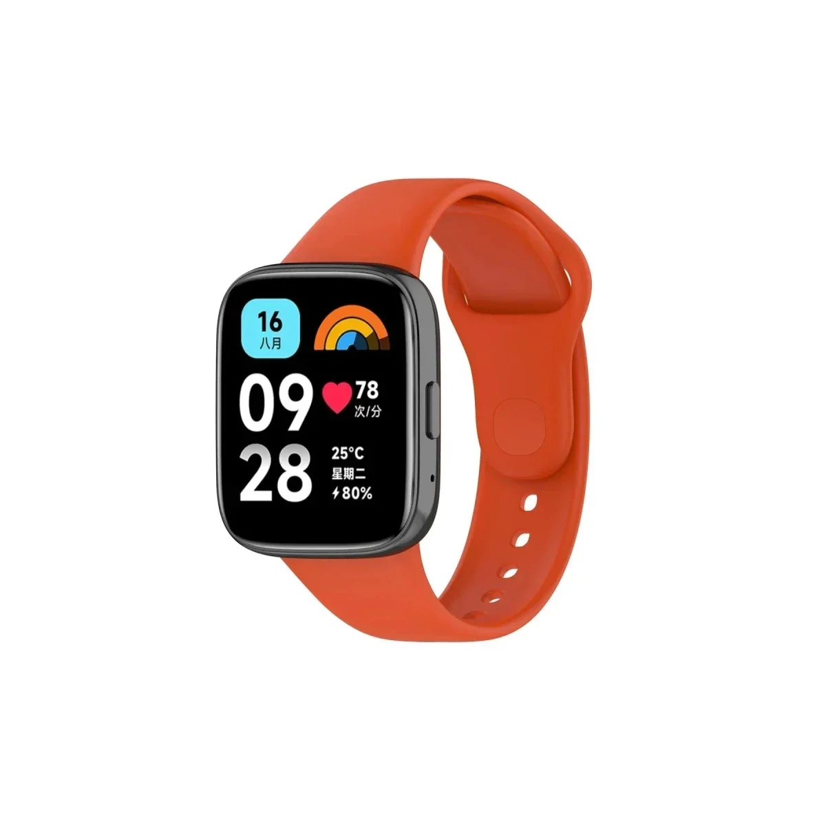 Xiao Red Watch 3 Active Klasik Kordon - Turuncu görsel 2