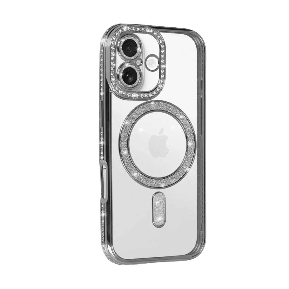 Apple iPhone 17 Joke Simli Magneticsafe Kılıf - Gümüş görsel 2