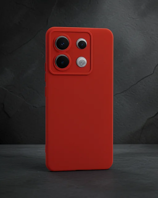 Xiaomi Redmi Note 13 Pro 5g Kılıf Nano İçi Kadife Silikon - Kırmızı
