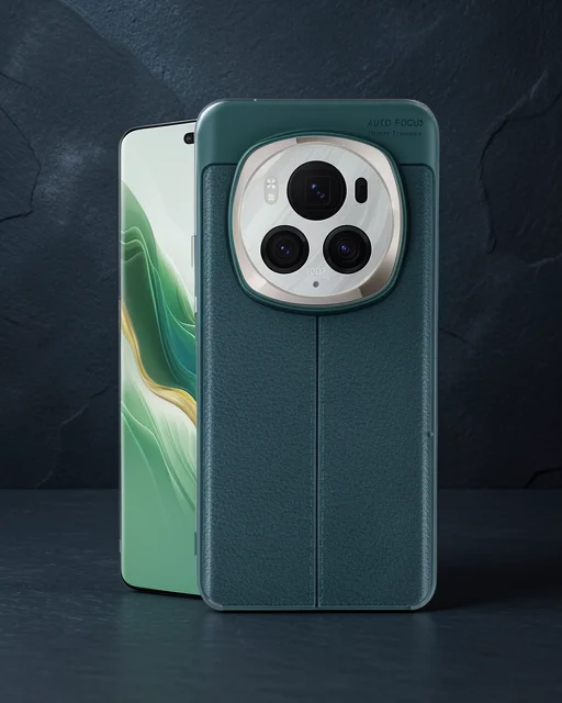 Huawei Honor Magic 6 Pro Kılıf Auto Focus Kapak - Koyu Yeşil