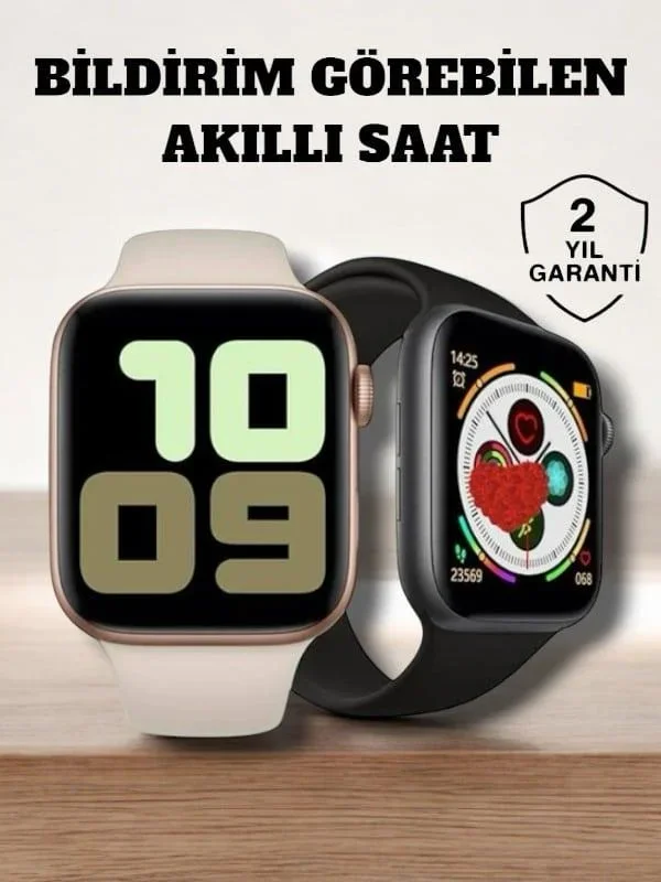 Akıllı Saat 44mm Çelik Kasa, OLED Ekran ve Gelişş Sağlık Takibi görsel 2