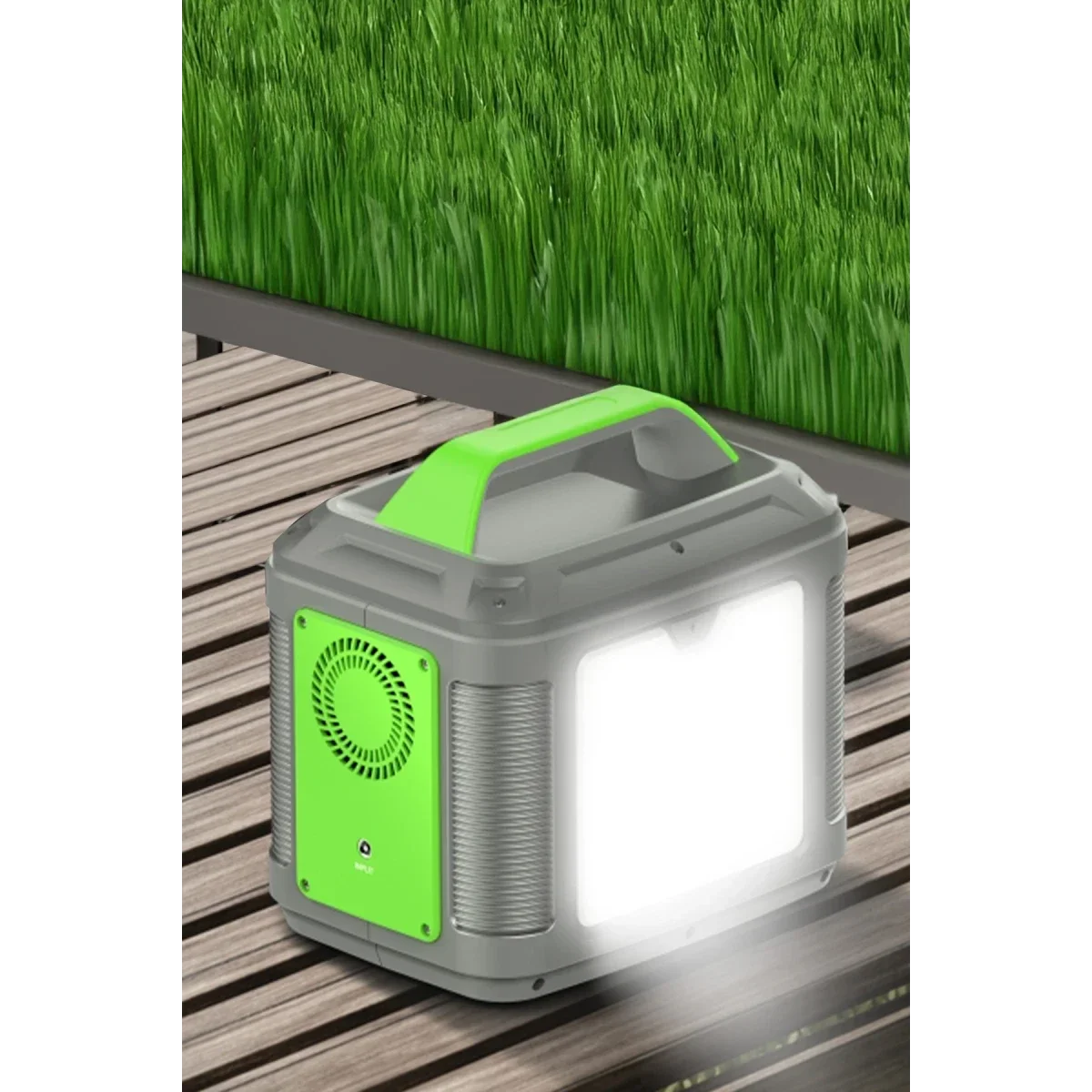 Konfulon CN04 Powerbank 300W 60.000 mAh 5W Led Işıklı Kamp Şarj PD 60W - Gri görsel 3