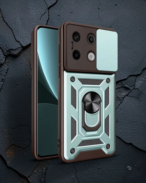 Xiaomi Redmi Note 13 Pro 4g Pars Lens Yüzüklü Silikon - Yeşil