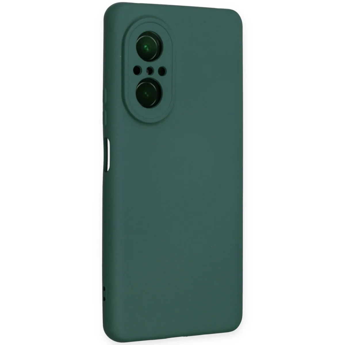 Huawei Nova 9 Se Kılıf Nano İçi Kadife Silikon - Koyu Yeşil görsel 2