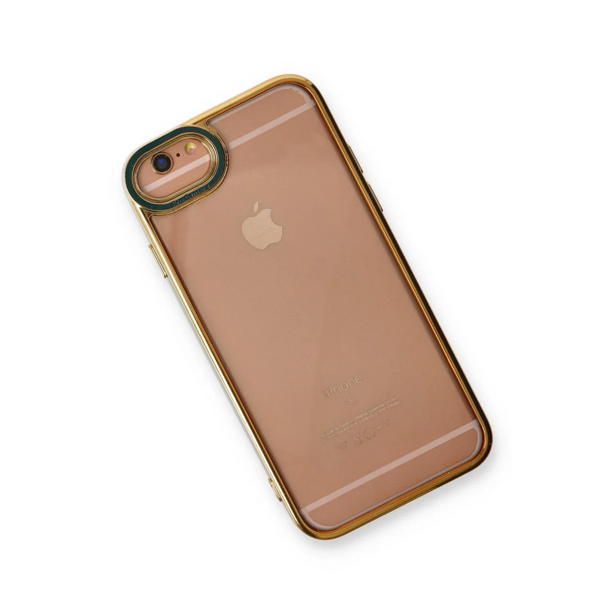 Apple İphone 6 Kılıf Liva Lens Silikon - Yeşil görsel 3