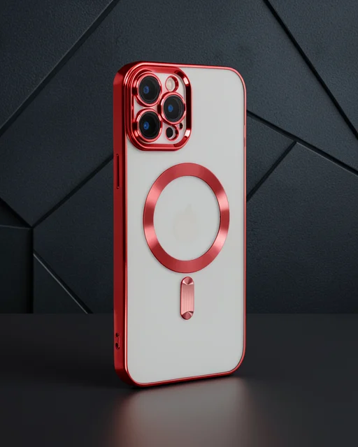 Apple İphone 12 Pro Max Kılıf Kross Magneticsafe Kapak - Kırmızı
