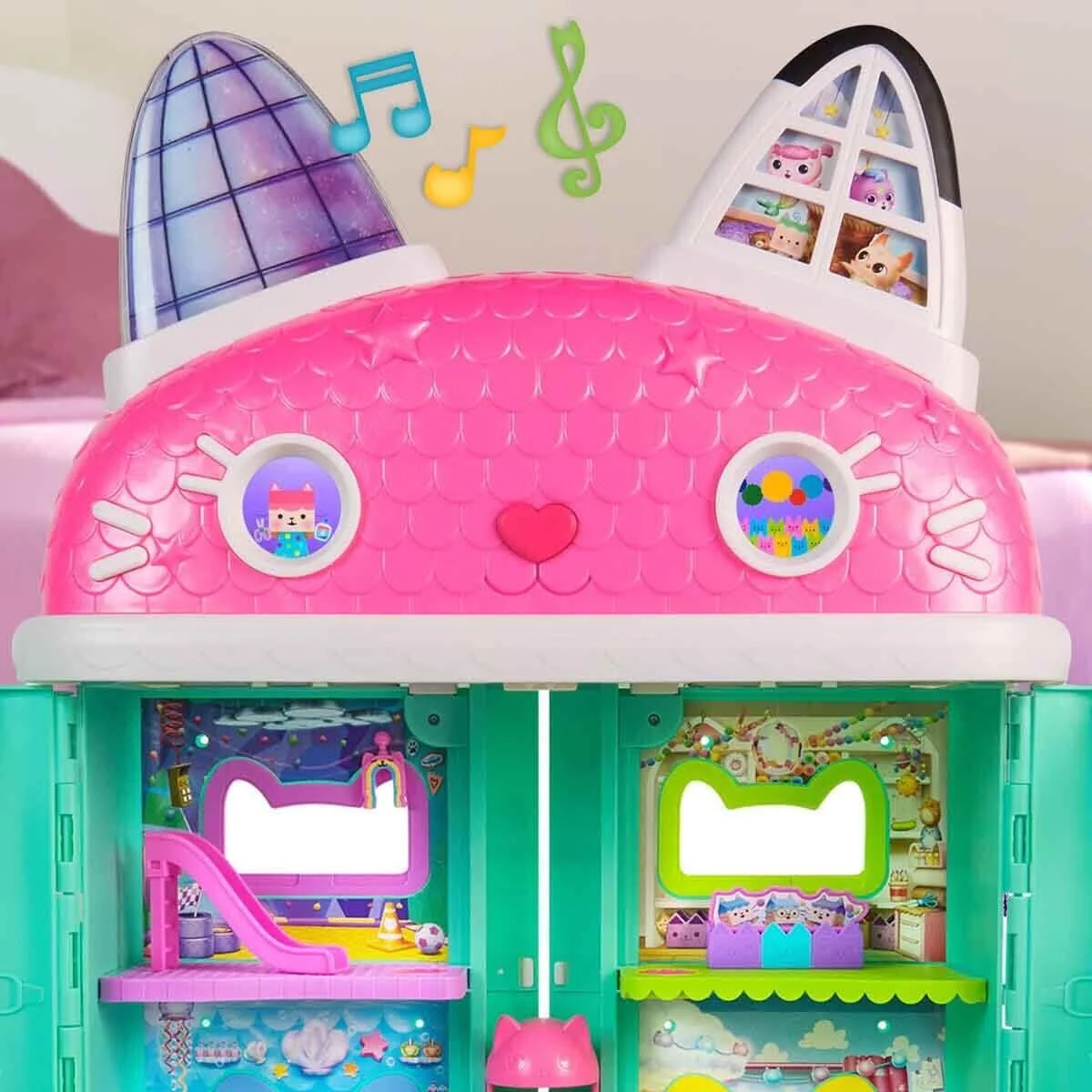 S00008891 Sun-spm-figür Oyun Set Gabby S Dollhouse Deluxe Bebk Evi Ses Işık Gabb görsel 3