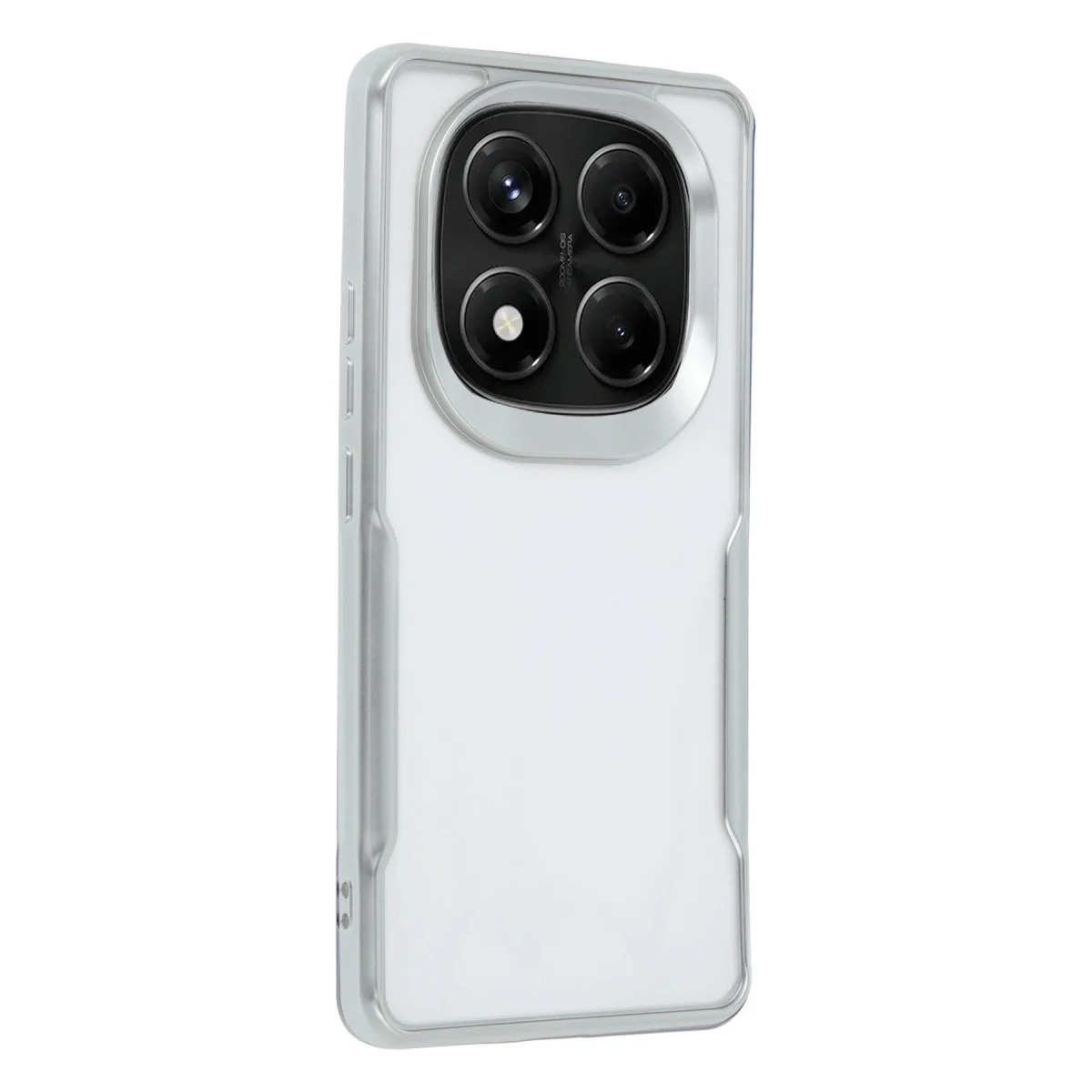 Xiaomi Redmi Note 14 Pro Plus Kılıf Boyi Silikon Kapak - Gümüş görsel 2