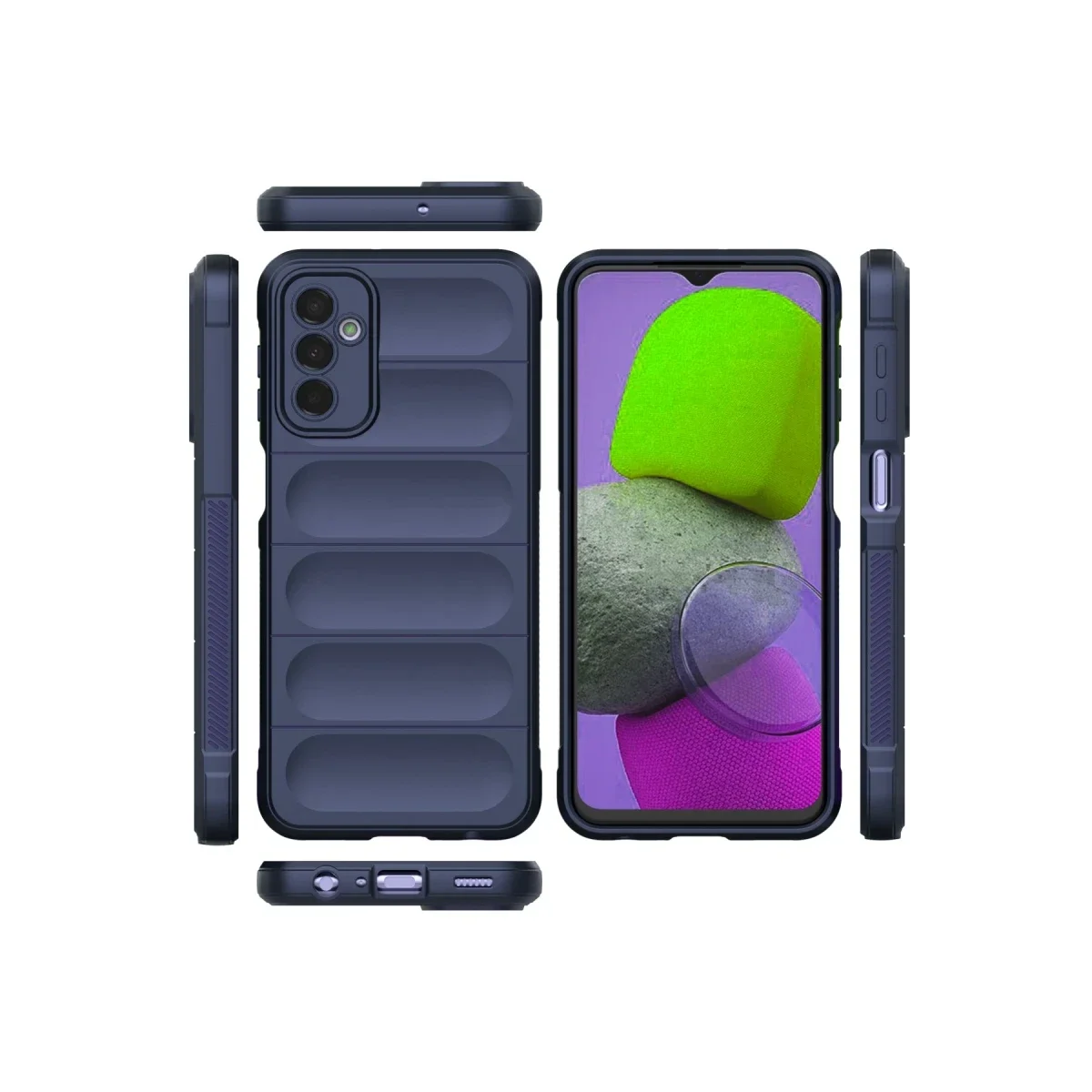 Samsung Galaxy M23 Kılıf Optimum Silikon - Lacivert görsel 3