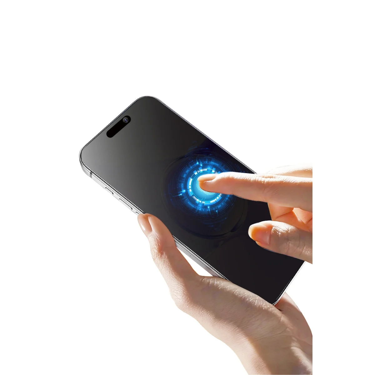 Apple İphone 16 Bilvis 5in1 5d Magic Hayalet Cam Ekran Koruyucu - Siyah görsel 6