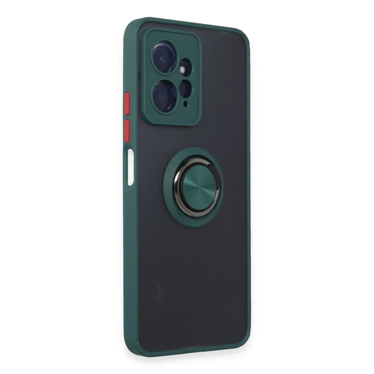 Xiaomi Redmi Note 12 4G Kılıf Montreal Yüzüklü Silikon Kapak - Yeşil görsel 2