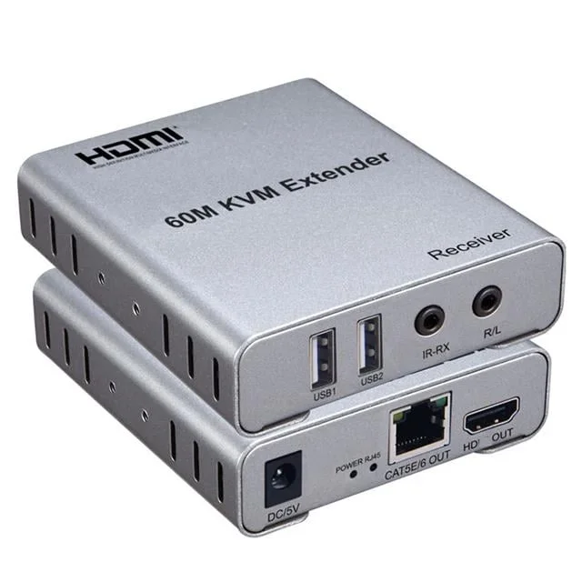 PM-22508 60 Metre KVM HD Extender Cat5e/Cat6 Klavye Fare ve Görüntü Uzatıcı Set