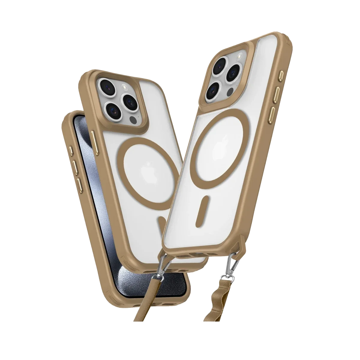 Apple iPhone 14 Pro Max Kılıf Enka Magsafe Silikon Kılıf - Desert