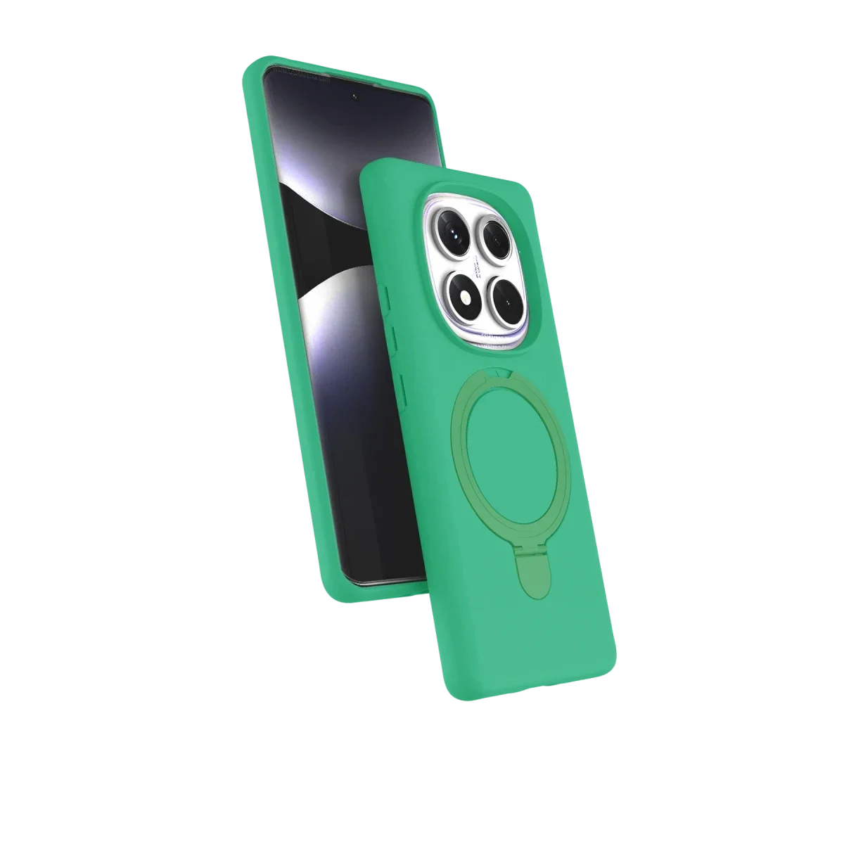 Xiaomi Redmi Note 14 Pro 4G Regal Magsafe Standlı Kapak - Yeşil