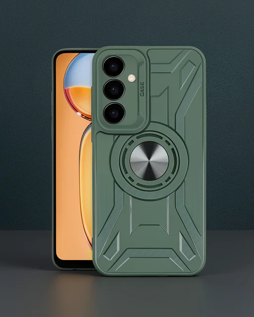 Samsung Galaxy A55 5g Kılıf Lincoln Silikon - Koyu Yeşil