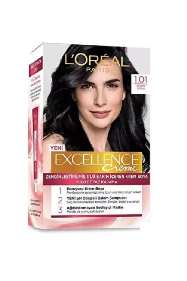 Excellence Saç Boyası - 1.01 Derin Siyah